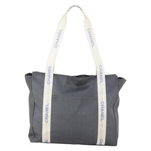 Chanel Nylon Tote Bag Gray